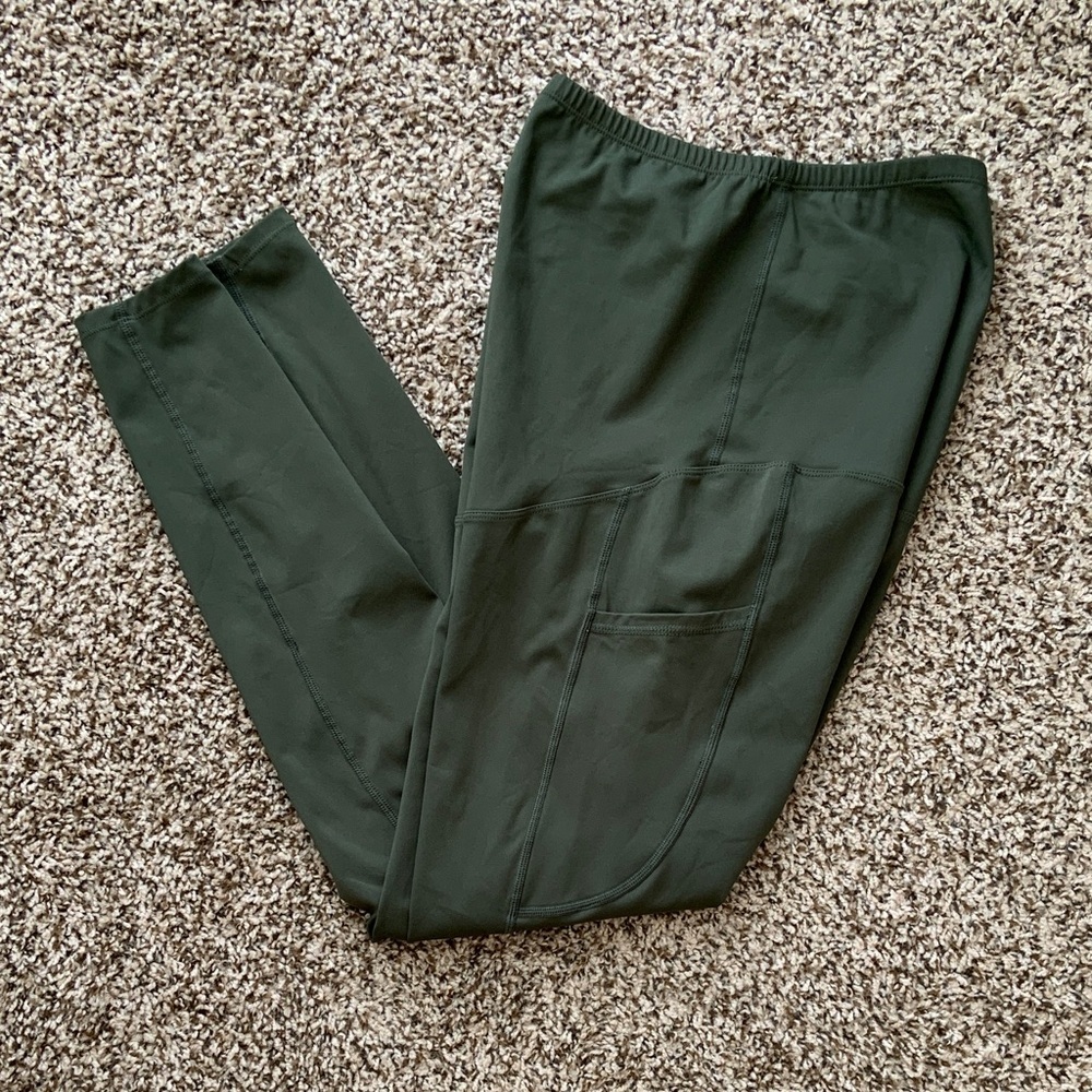 Maternity leggings  green olive M - Picture 5 of 6